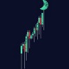 Junior's Design By Humans Crypto Trading Hodl Vintage Stock Chart To The Moon By MiuMiuShop T-Shirt - 2 of 3