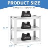 Munora - 3-Tier Heavy Duty Aquarium Stand - White Metal Frame for 20-30 Gallon Tanks - 31.5"x18"x34" - 2 of 4