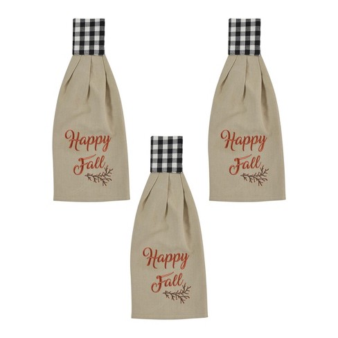 Park Designs Embroidered Happy Fall Hand Towel Set Of 3 : Target