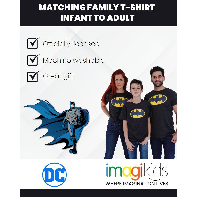DC Comics DC Comics Justice League Batman Superman Wonder Woman T-Shirt Toddler, 5 of 8