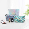Generic Makeup Bag 3 Styles Portable Travel Cosmetic Bag for Women Flower Patterns Small Toiletry Bag Sloth Gifts for Women - 4 of 4