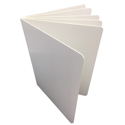 Ashley Productions Blank Chunky Board Book, 6" x 8" Portrait, White (Pack of 6)