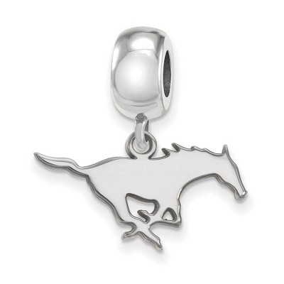 Black Bow Jewelry Sterling Silver Southern Methodist Mustangs NCAA Bead Charm