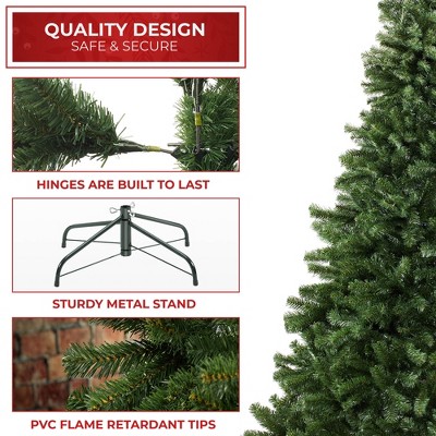 6' Green Spruce Artificial Christmas Tree with Metal Stand