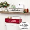 The Lakeside Collection Holiday Bathroom Countertop Storage Tray With Rotating Phrases - White - 3 of 3