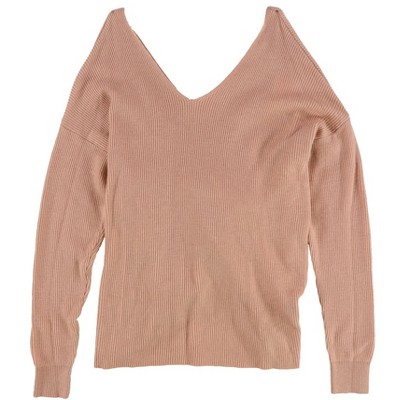 bar III Womens Twist Back Pullover Sweater
