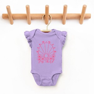 The Juniper Shop Grow Wild Sun Child Baby Flutter Sleeve Bodysuit - 1 of 2