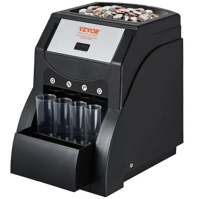 USD Coin Sorter, Coin Sorter Machine for USD Coin 1¡é 5¡é 10¡é 25¡é, Sorts up to 230 Coins/min, Coin Sorter and Wrapper Machine Holds 200 Coins