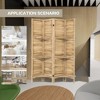 NicBex Room Divider Modern Folding Privacy Screen with Storage Shelves for Home & Office - 4 of 4