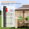 13x13ft Hexagonal Patio Pop-Up Gazebo, Canopy Shelter with Mesh Netting, Event Tent with Strong Steel Frame for Backyard, Garden, Lawn - 4 of 4