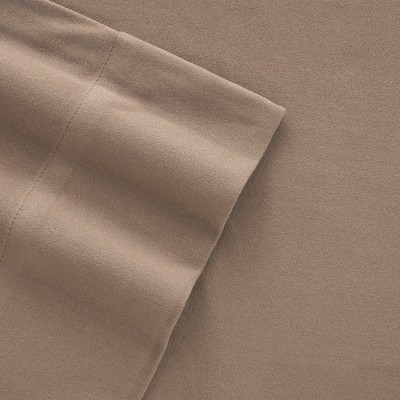 Hazelnut Full Deep Pocket Cotton Polyester Flannel Sheet Set