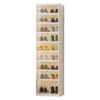 Portable Stackable Shoe Rack Organizer with Magnetic Clear Doors – Large Plastic Storage Bins for Closet & Entryway - 3 of 4