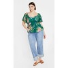 Women's Plus Size Marci Print Top - jade | CITY CHIC - 2 of 4