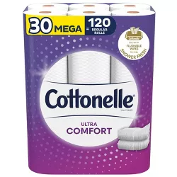 Cottonelle Ultra ComfortCare Toilet Paper - 30 Mega Rolls