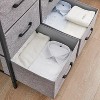 Jojoka Gray Storage Organizer With Metal Frame and Wooden Top - 4 of 4