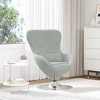 vidaXL Egg Chair Light gray 63 x 73 x 90 cm Velvet - 2 of 4