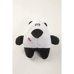 goDog Panda Pup Squeaky Plush Dog Toy, Chew Guard Technology - Black/White, Large - 1 of 1