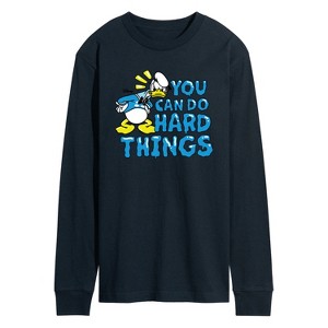 Men's - Disney - You Can Do Hard Things Long Sleeve Graphic T-Shirt - 1 of 4