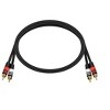 Monoprice Premium RCA Cable - 1.5 Feet - Black | 2 RCA Plug to 2 RCA Plug, Male to Male, 22AWG - 4 of 4