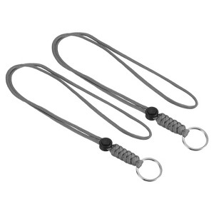 Unique Bargains Keys Whistle ID Card Holder Badge Lanyards with Metal Ring 18" - 1 of 4