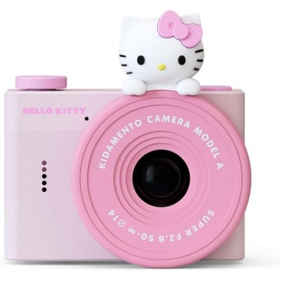 Hello Kitty Mini Kids Digital Camera & Video Camcorder by Kidamento, 32GB Memory Card, USB-C, Adjustable Soft Strap Lanyard, Scavenger Hunt Momento