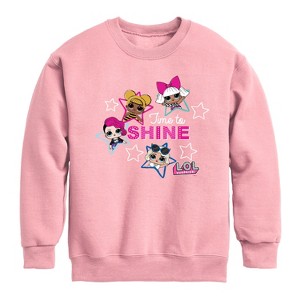 Boys' - LOL Surprise! - Time To Shine Graphic Long Sleeve Fleece Sweatshirt - 1 of 3