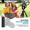 Movo WS-G7 Foam & Furry Indoor/Outdoor Microphone Windscreen Combo Pack - Custom Fit for Rode VideoMic Go - 4 of 4