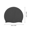 Unique Bargains Silicone Waterproof Non-slip Swim Cap 1 Pc - 4 of 4