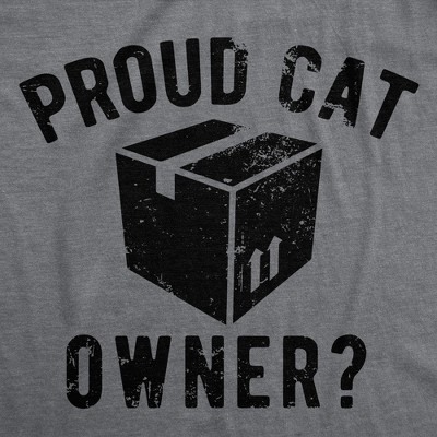 Мужские футболки Crazy Dog T-Shirts, Inc. Mens Funny T Shirts Proud Cat Owner Sarcastic Kitten Graphic Tee for Men - Crazy Dog Men's T Shirt For Cat Lovers Dark Grey XL — фото 2