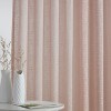 HLC.ME Emily Faux Linen Semi Sheer Light Filtering Back Tab Pocket Lightweight Window Curtains Drapery, 2 Panels - 3 of 4