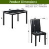 VYNXARIA Wooden Dining Rectangular Table with Bench,Kitchen Table with Bench for Small Space,6 Person Dining Table - 3 of 4