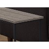 Monarch Specialties Accent Table Side End Narrow Small 2 Tier Living Room Bedroom Metal Laminate Brown Black Contemporary Modern - 2 of 4