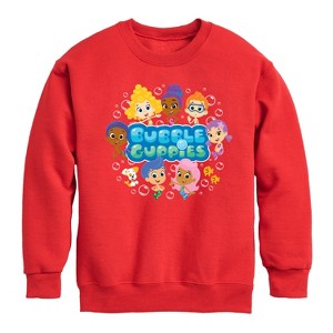 Boys' - Bubble Guppies - Bubble Guppies Group Graphic Long Sleeve Fleece Sweatshirt - 1 of 4
