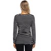 BLUEMING Womens Maternity Shirts Long Sleeve Crew Neck Basic Tank Tops Side Buttons Pregnant Shirts - 2 of 4