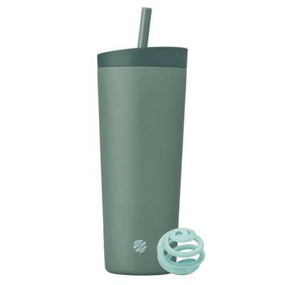 BlenderBottle 24oz Stainless Steel Strada Straw Tumbler - Sage Green