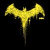 Men's Batman Yellow Paint Splatter Logo T-Shirt - 2 of 4