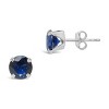 SHINE by Sterling Forever Sterling Silver 7mm Rainbow CZ Studs - 3 of 3