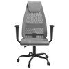 vidaXL Office Chair Gray Mesh Fabric and Faux Leather - image 3 of 4