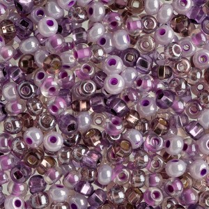 John Bead Czech Glass Seed Beads 6/0 (100g) Purple Passion Mix Beads for DIY Art Crafts Jewelry Bracelets Necklaces Earrings Making - 1 of 4