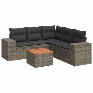 vidaXL Garden Sofa Set Grey - 1 of 4