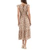 August Sky Women's V-neck Short Sleeves Floral Midi Dress - 2 of 4