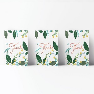 Thank You Greeting Card Pack (3ct) "Thanks Flowers" by Ramus & Co - 1 of 4