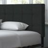 Allewie King Upholstered Bed Frame/4 Storage Drawers/Adjustable Headboard/Square Stitched Button Tufted/wooden Support/Easy Assembly/Dark Grey - 2 of 4