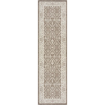 Nourison Eco Cycle Persian Machine Woven Rug Ivory/Mocha