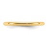 Black Bow Jewelry 2mm to 6mm 14K Yellow Gold Domed Comfort Fit Band - 3 of 4