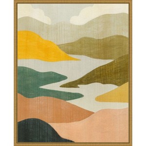 Amanti Art Canyon Oasis I by Grace Popp Framed Canvas Wall Art - 1 of 4
