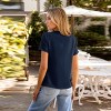 Women's Scalloped V-Neck Blouse Shirt -Cupshe - 4 of 4