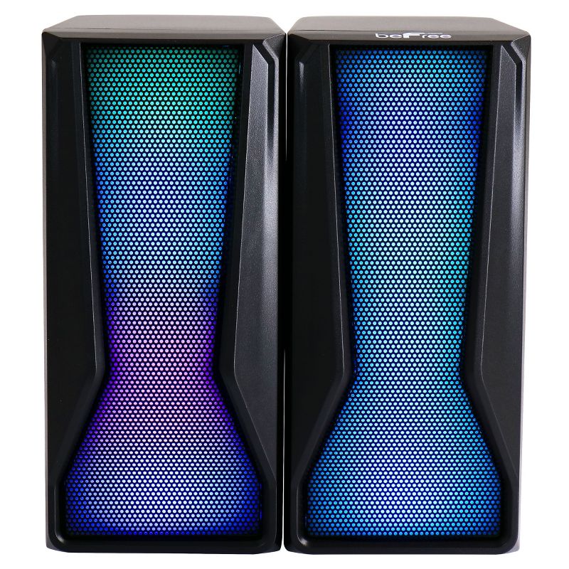 beFree Sound Color LED Dual Gaming Speakers, 1 of 9