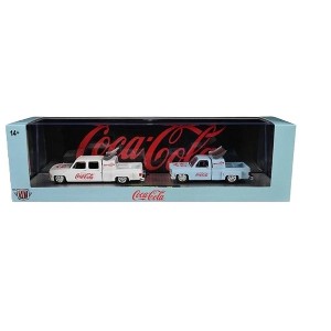 M2 Machines '73 Chevy Cheyenne Super 30 Dually Squarebody Auto Haulers Coca-Cola - 1 of 3
