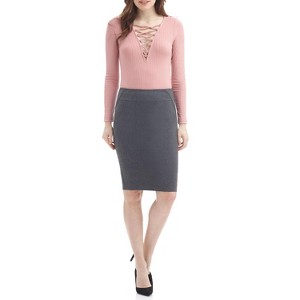 Rekucci Women's Ease into Comfort Fit Pull-On Midi Pencil Skirt – Classic, Versatile & Stylish - 1 of 4
